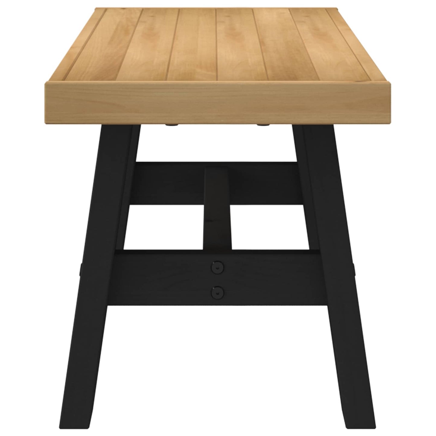 vidaXL Dining Bench NOAIN 120 x 41 x 45 cm Solid Pine Wood Natural