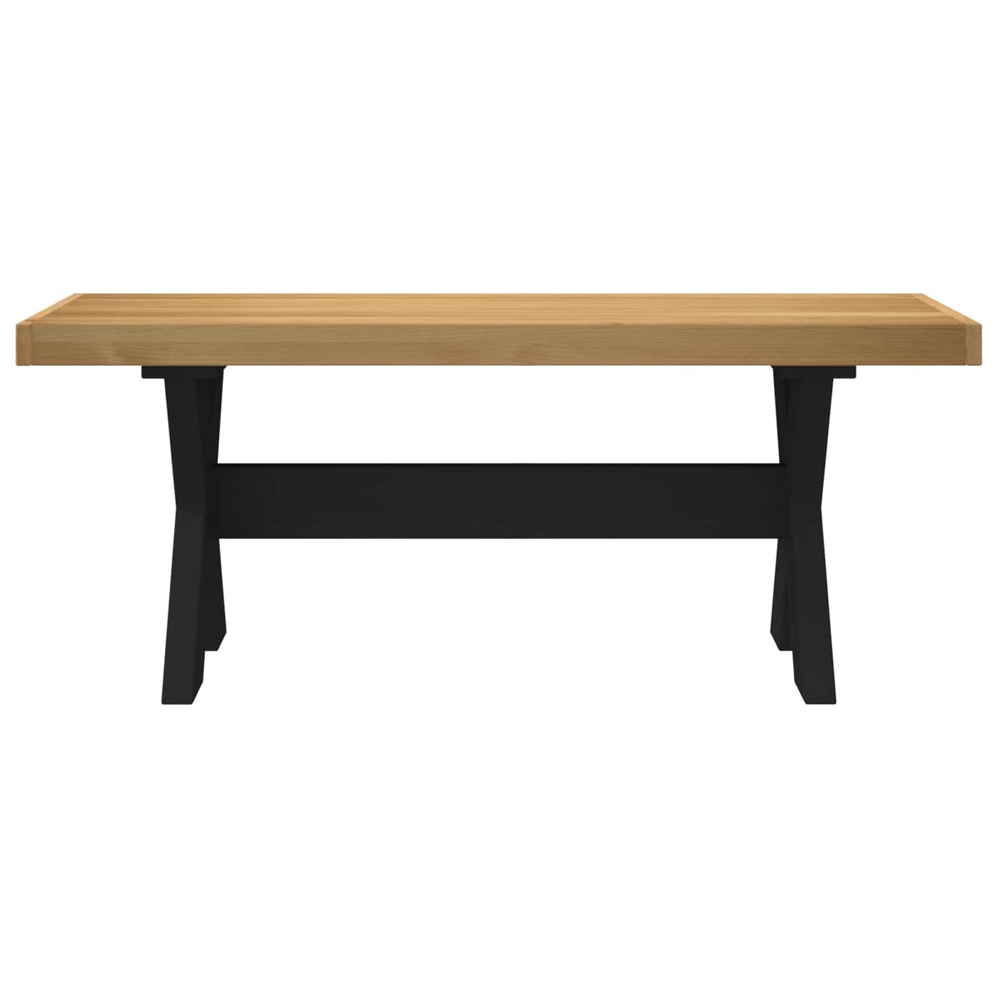 vidaXL Dining Bench NOAIN 120 x 41 x 45 cm Solid Pine Wood Natural