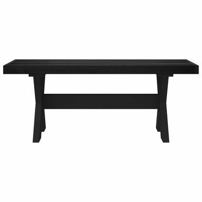 vidaXL Dining Bench NOAIN 120 x 41 x 45 cm Solid Pine Wood Black