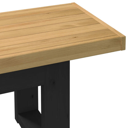 vidaXL Dining Bench NOAIN 120 x 41 x 45 cm Solid Pine Wood Natural