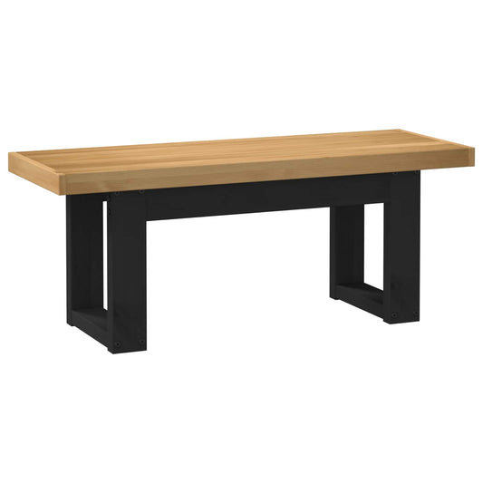 vidaXL Dining Bench NOAIN 120 x 41 x 45 cm Solid Pine Wood Natural