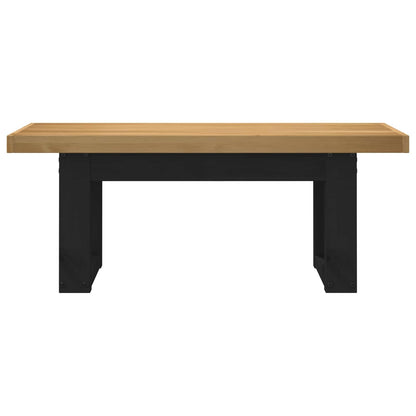 vidaXL Dining Bench NOAIN 120 x 41 x 45 cm Solid Pine Wood Natural