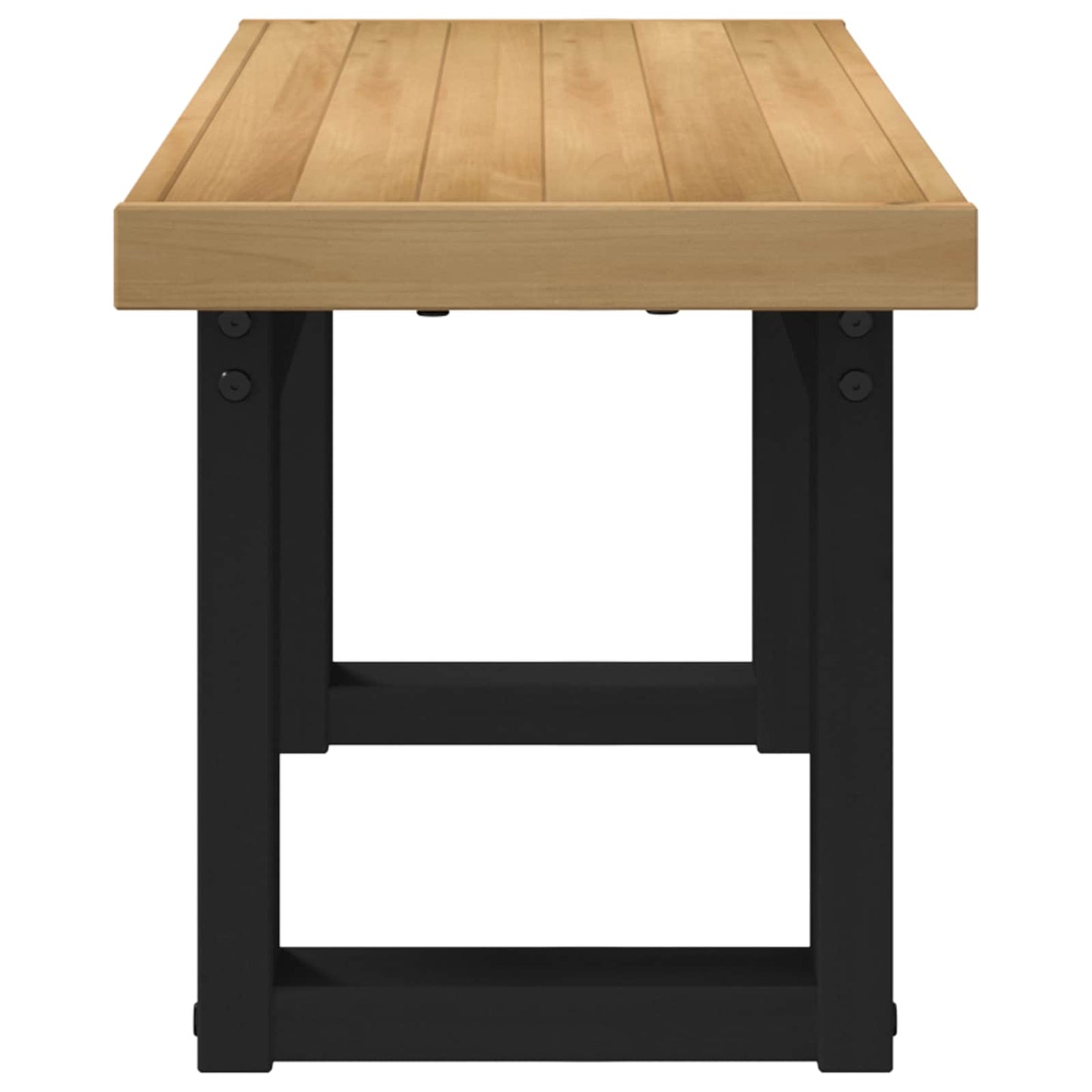 vidaXL Dining Bench NOAIN 120 x 41 x 45 cm Solid Pine Wood Natural