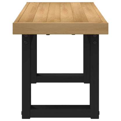vidaXL Dining Bench NOAIN 120 x 41 x 45 cm Solid Pine Wood Natural