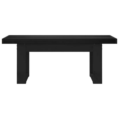 vidaXL Dining Bench NOAIN 120 x 41 x 45 cm Solid Pine Wood Black