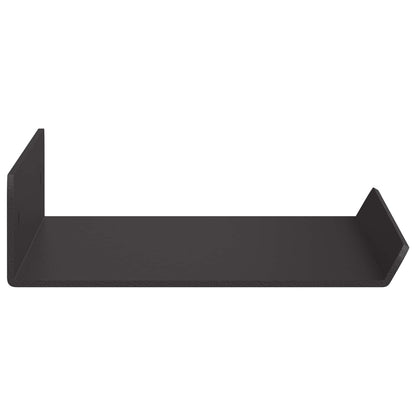 vidaXL Floating Shelf 3 pcs Black 40 x 9 x 2.5 cm Steel