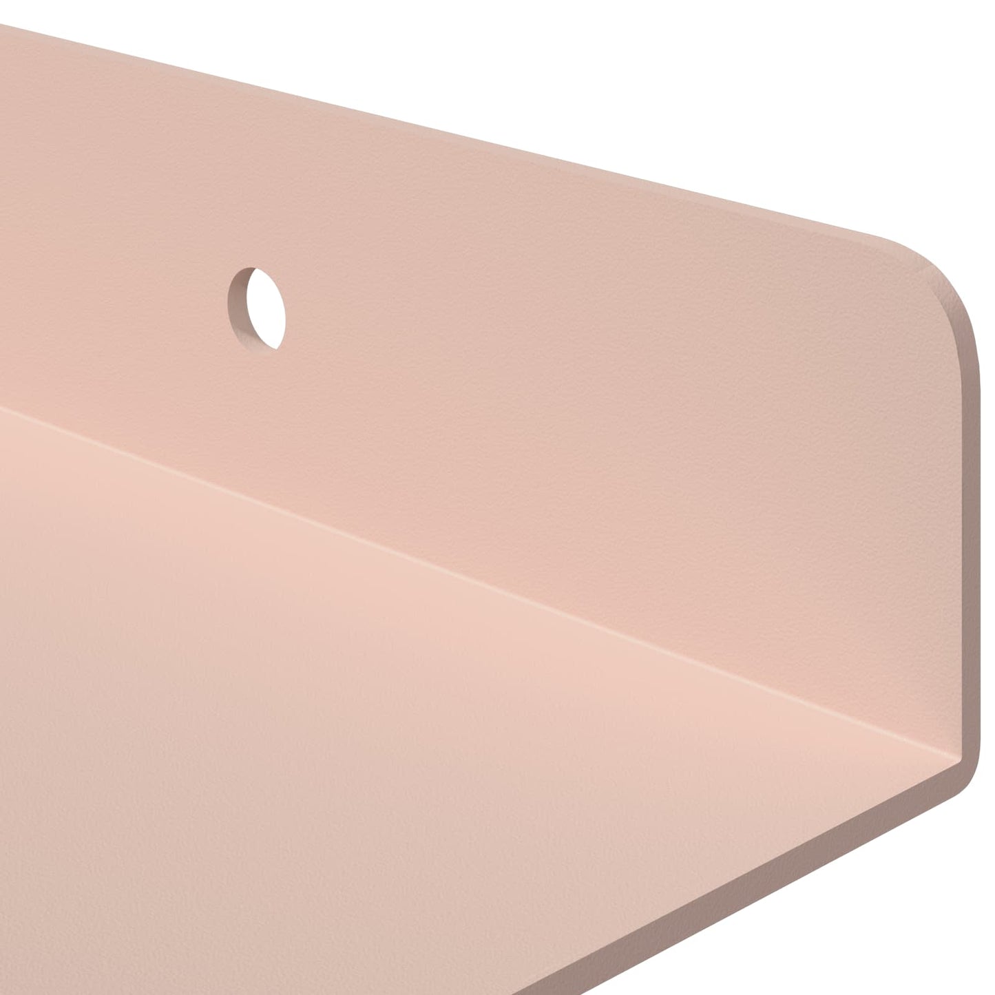 vidaXL Floating Shelf Wall-mounted 3 pcs Pink 40 x 9 x 2.5 cm Steel