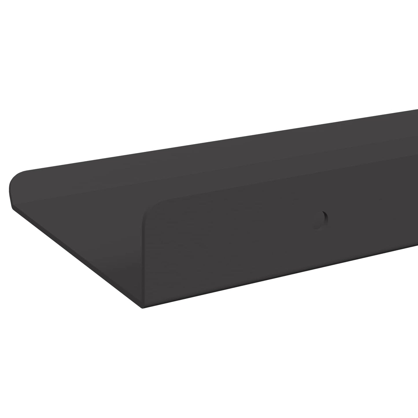 vidaXL Floating Shelf 4 pcs Black 30 x 9 x 2.5 cm Steel