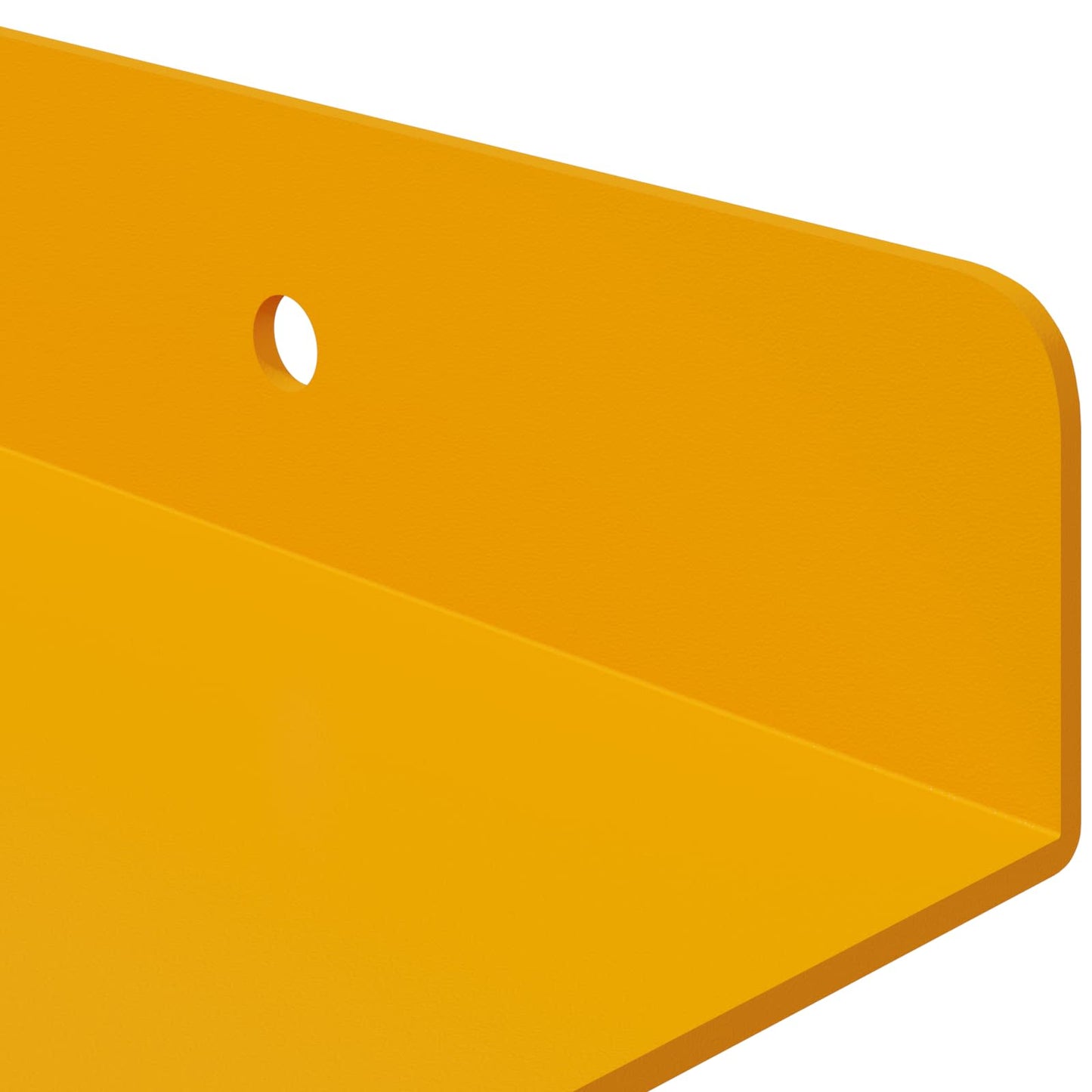 vidaXL Floating Shelf 4 pcs Mustard Yellow 30 x 9 x 2.5 cm Steel