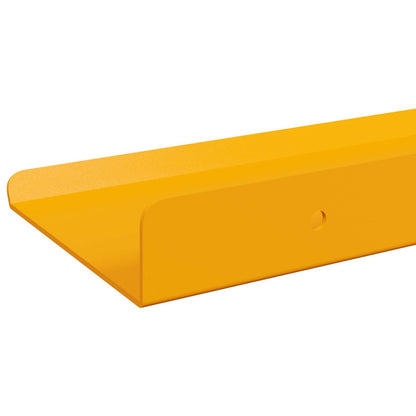 vidaXL Floating Shelf 4 pcs Mustard Yellow 30 x 9 x 2.5 cm Steel