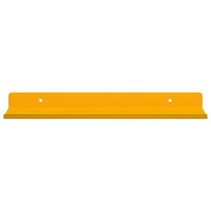 vidaXL Floating Shelf 4 pcs Mustard Yellow 30 x 9 x 2.5 cm Steel
