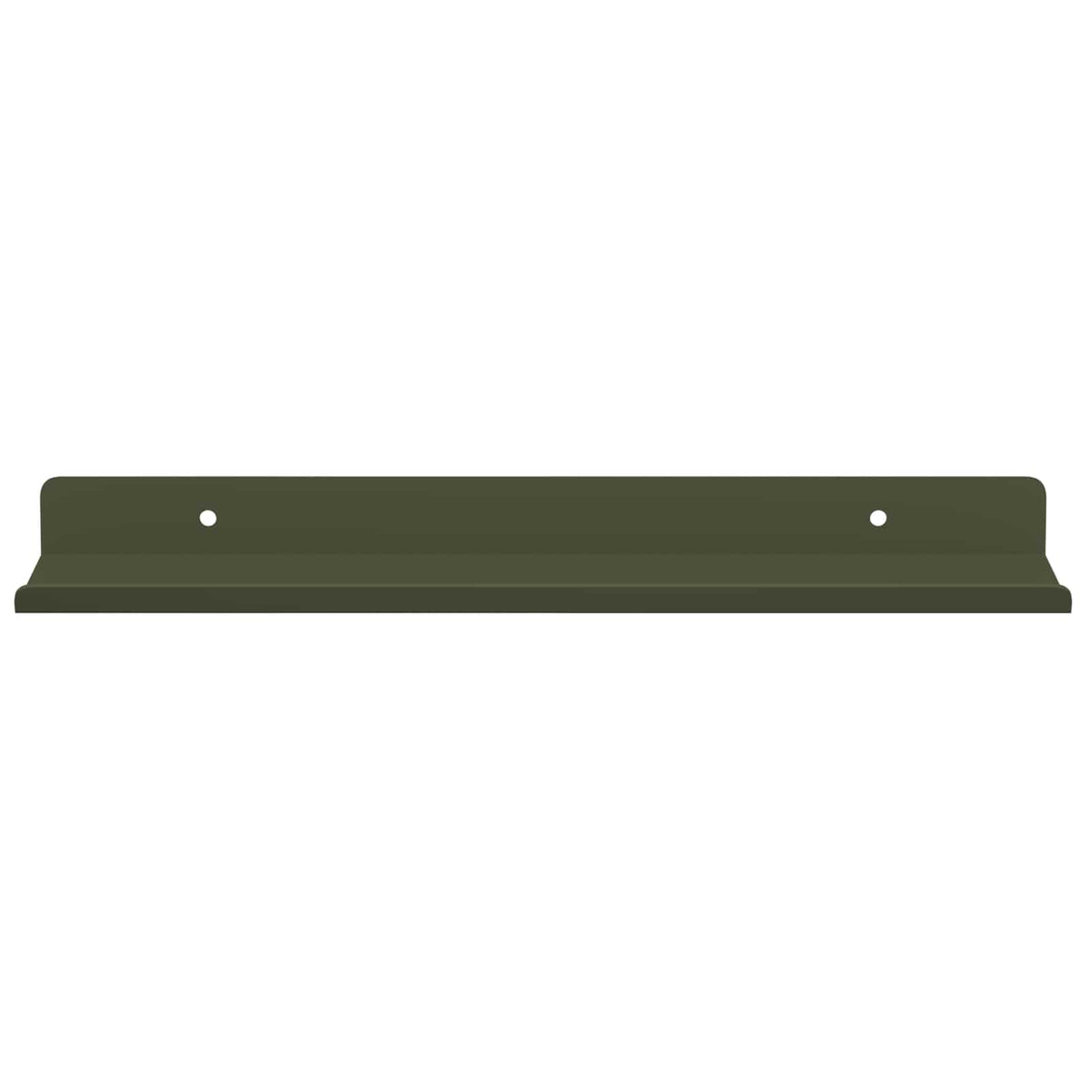 vidaXL Floating Shelf 2 pcs Olive Green 30 x 9 x 2.5 cm Steel