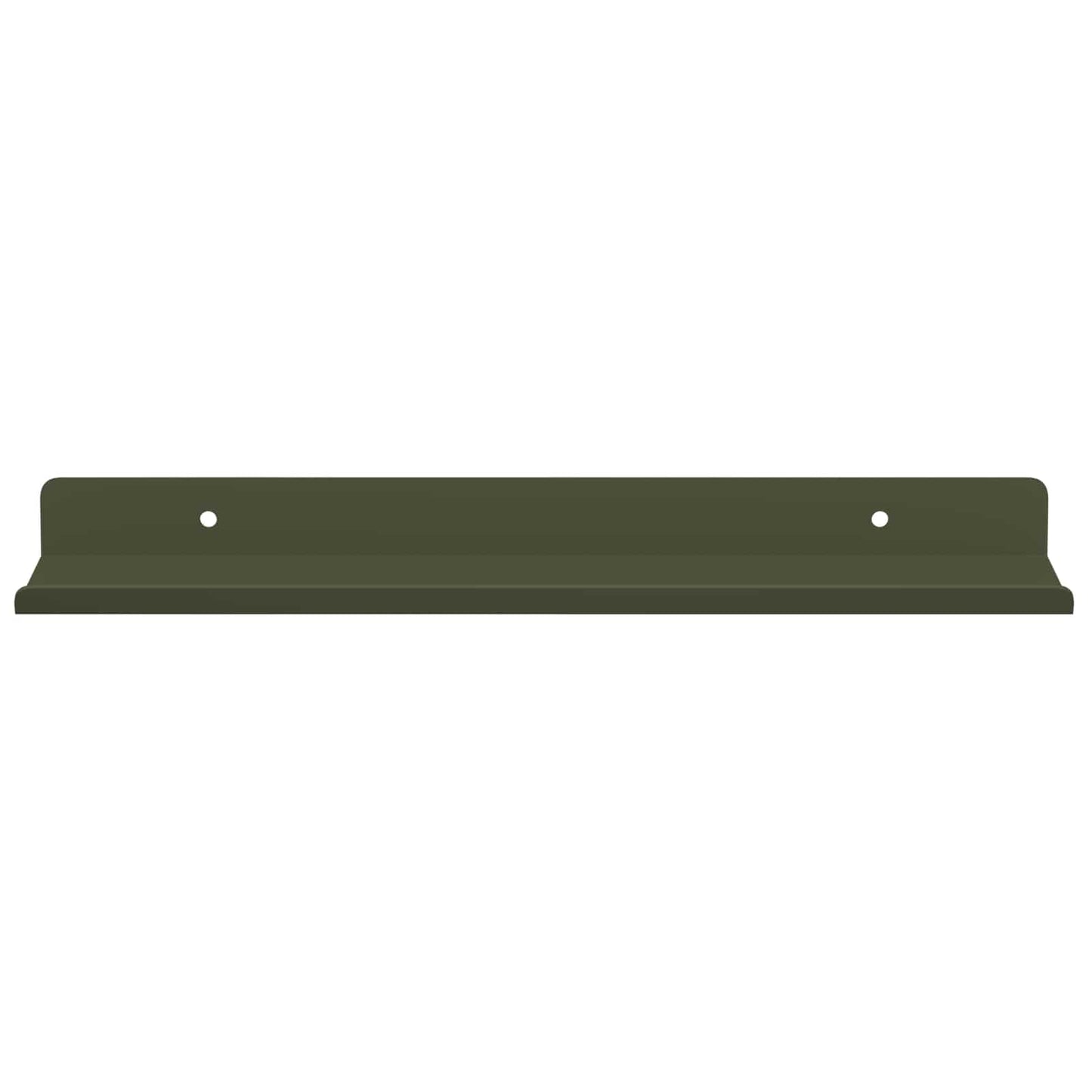 vidaXL Floating Shelf 2 pcs Olive Green 30 x 9 x 2.5 cm Steel