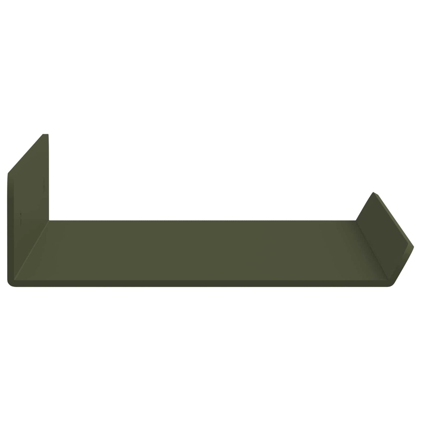 vidaXL Floating Shelf 2 pcs Olive Green 30 x 9 x 2.5 cm Steel