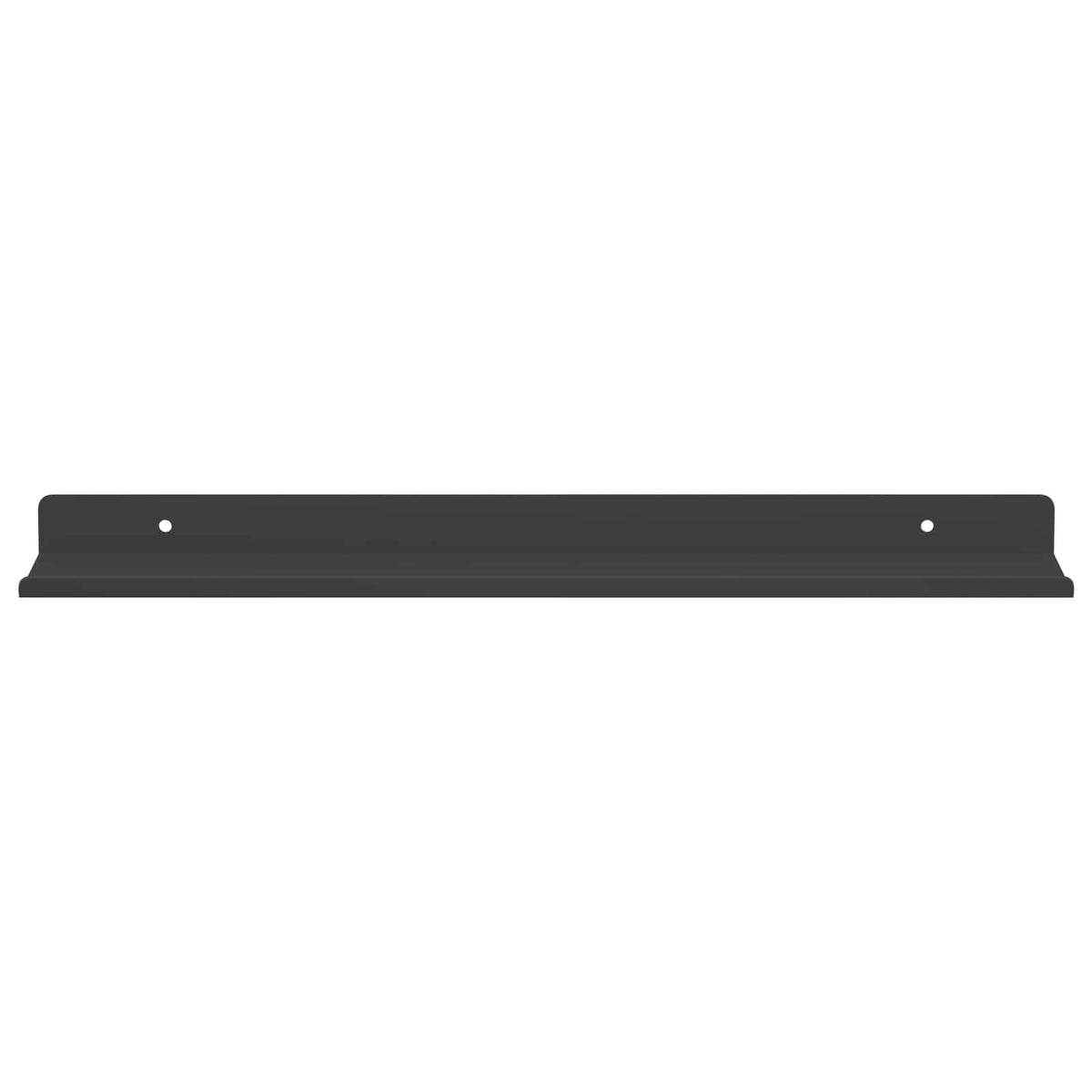 vidaXL Floating Shelf 2 pcs Black 40 x 9 x 2.5 cm Steel