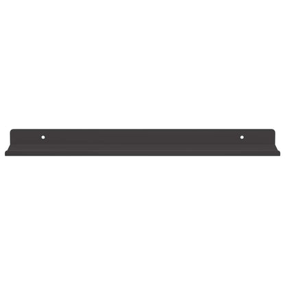 vidaXL Floating Shelf 2 pcs Black 40 x 9 x 2.5 cm Steel