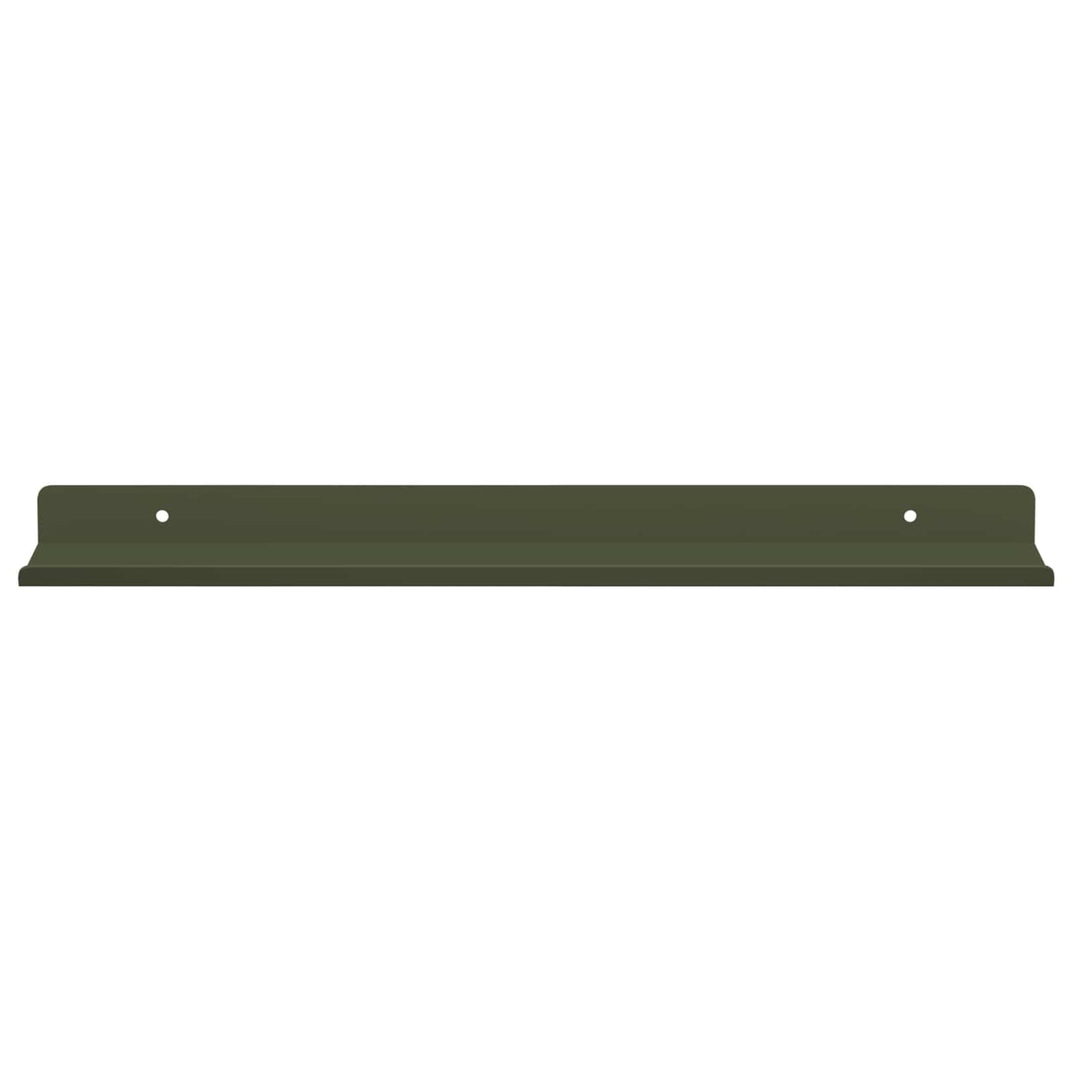 vidaXL Floating Shelf 2 pcs Olive Green 40 x 9 x 2.5 cm Steel