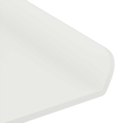 vidaXL Floating Shelf Wall-mounted 2 pcs White 40 x 8.5 x 2.5 cm Steel