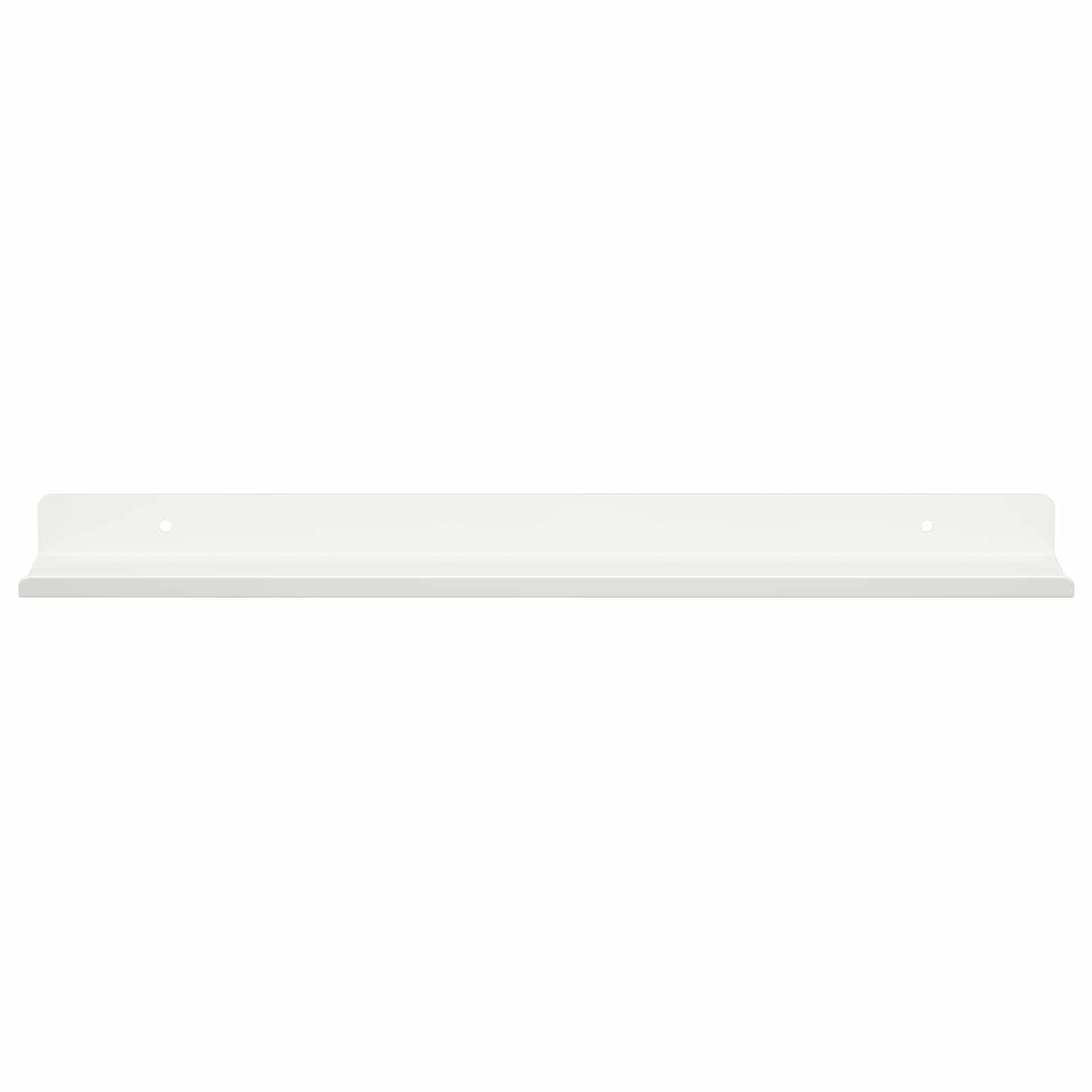 vidaXL Floating Shelf Wall-mounted 2 pcs White 40 x 8.5 x 2.5 cm Steel