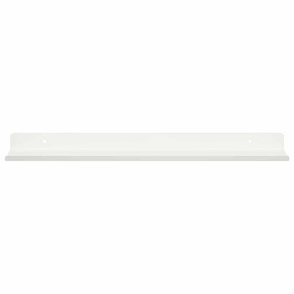 vidaXL Floating Shelf Wall-mounted 2 pcs White 40 x 8.5 x 2.5 cm Steel