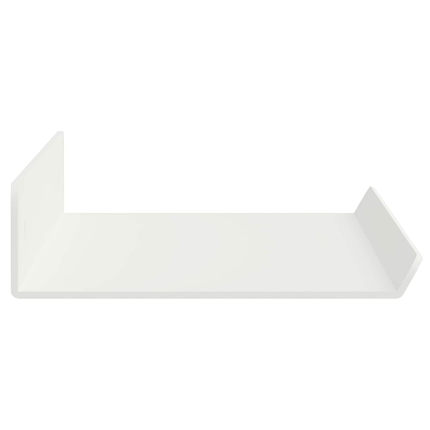 vidaXL Floating Shelf Wall-mounted 2 pcs White 40 x 8.5 x 2.5 cm Steel