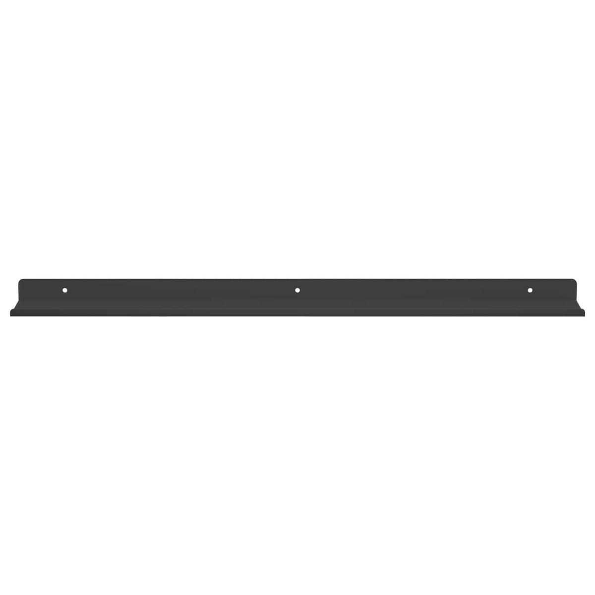 vidaXL Floating Shelf 2 pcs Black 60 x 9 x 2.5 cm Steel