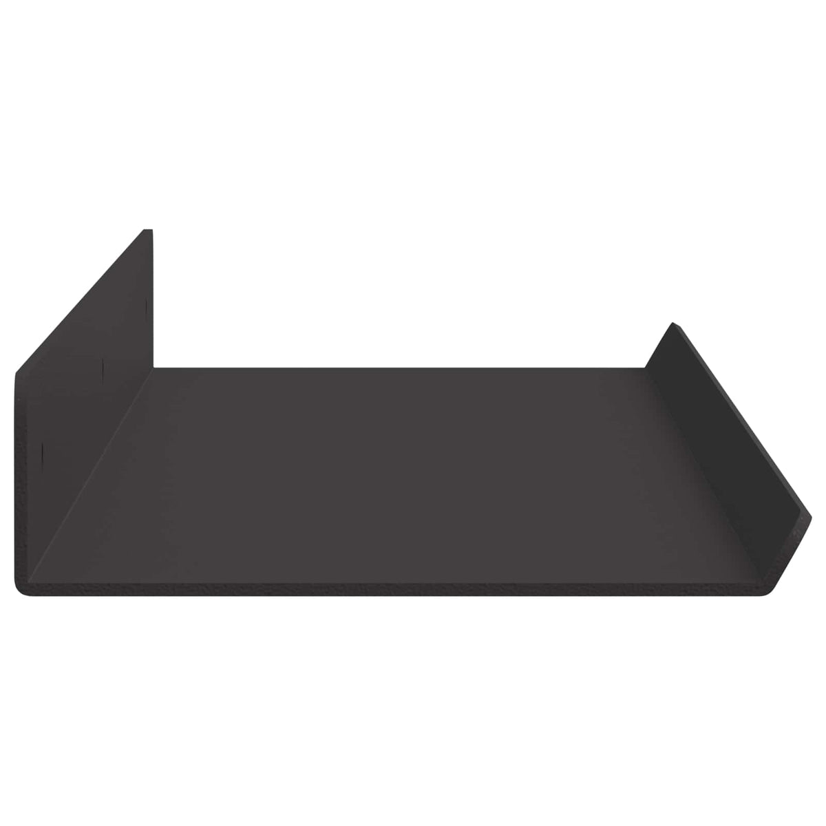 vidaXL Floating Shelf 2 pcs Black 60 x 9 x 2.5 cm Steel