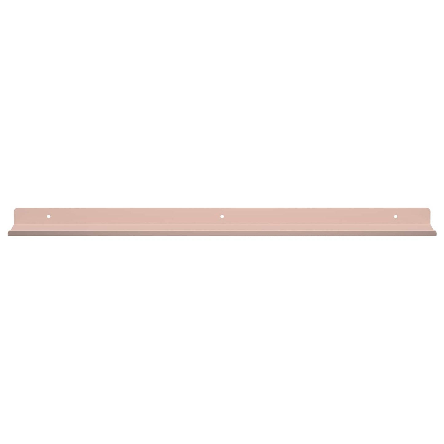 vidaXL Floating Shelf Wall-mounted 2 pcs Pink 60 x 8.5 x 2.5 cm Steel