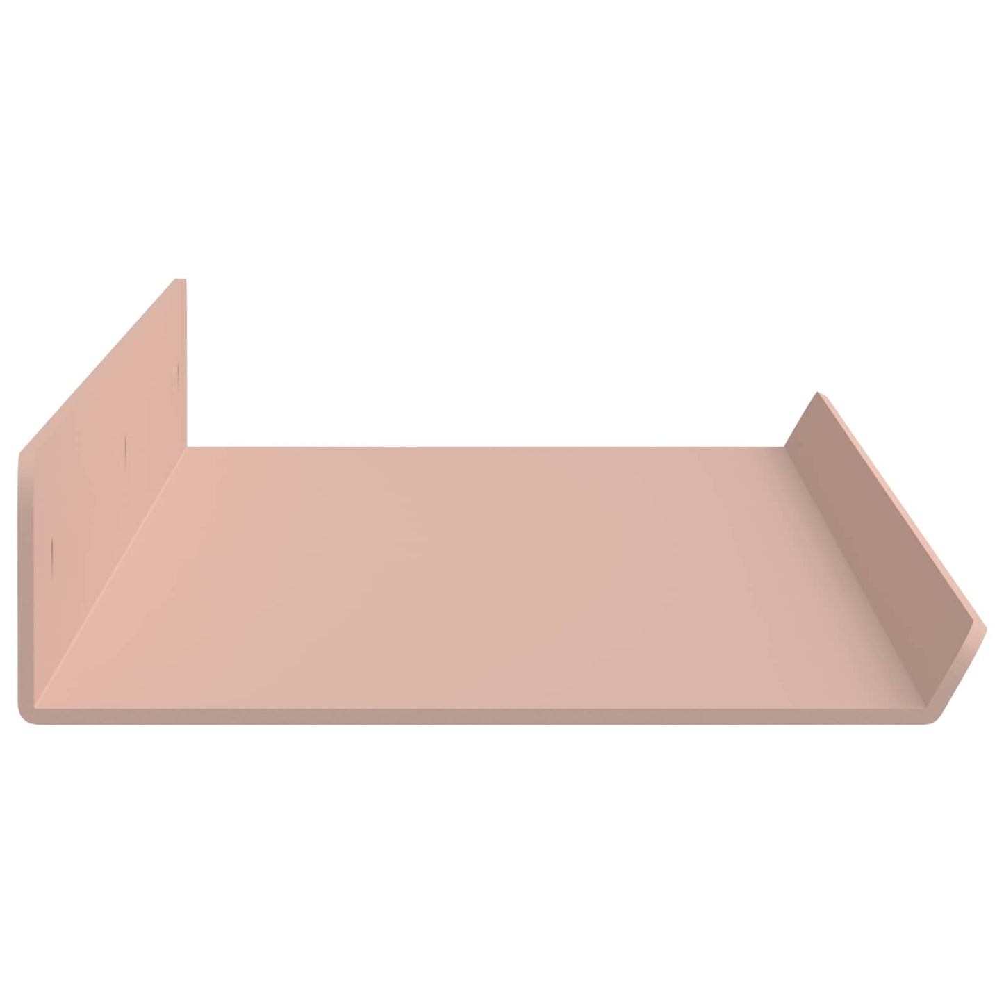 vidaXL Floating Shelf Wall-mounted 2 pcs Pink 60 x 8.5 x 2.5 cm Steel