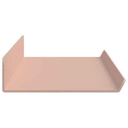 vidaXL Floating Shelf Wall-mounted 2 pcs Pink 60 x 8.5 x 2.5 cm Steel