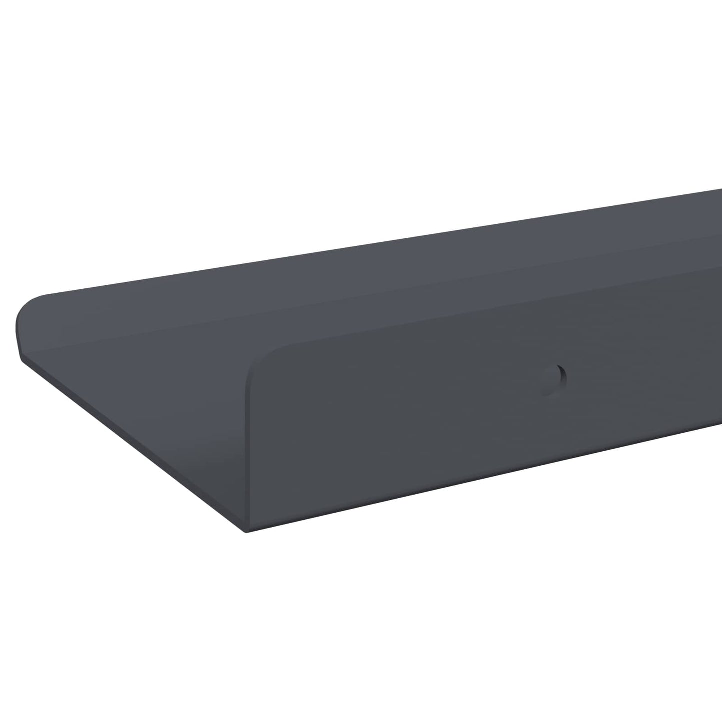 vidaXL Floating Shelf 2 pcs Anthracite 60 x 8.5 x 2.5 cm Steel