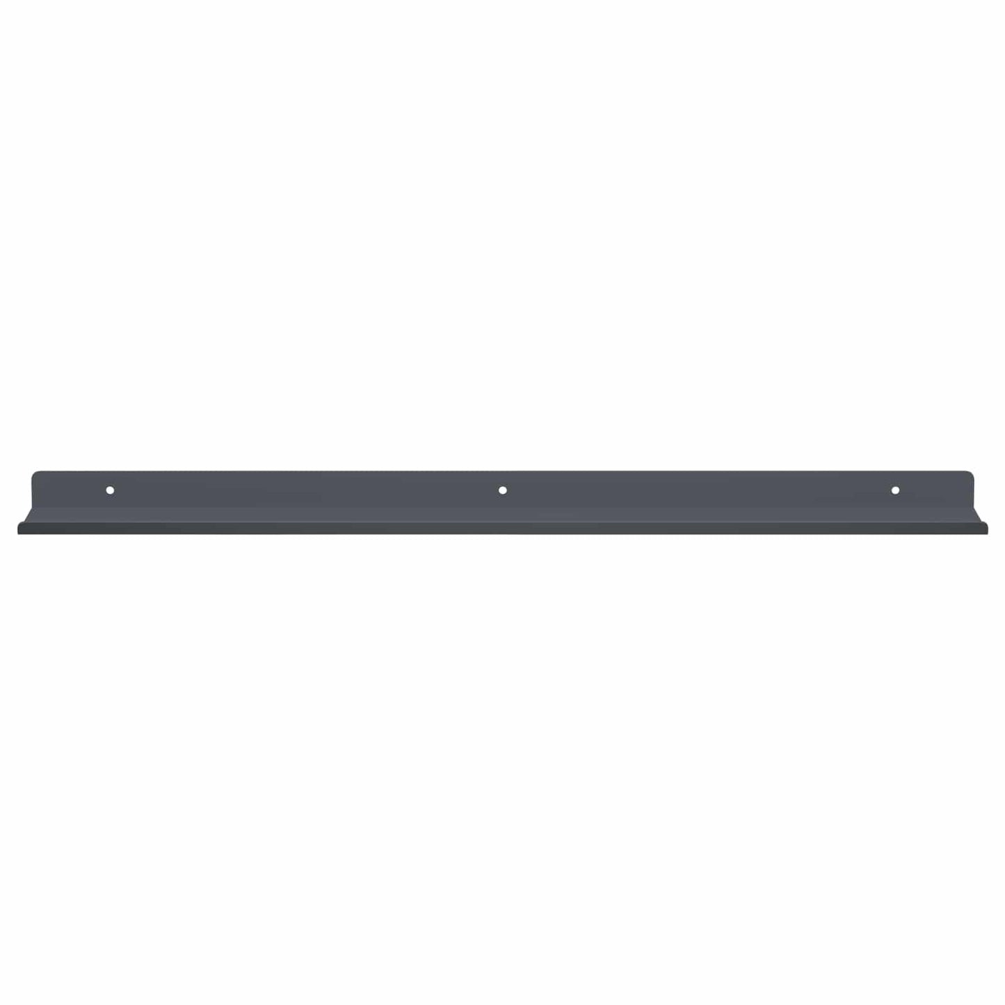 vidaXL Floating Shelf 2 pcs Anthracite 60 x 8.5 x 2.5 cm Steel