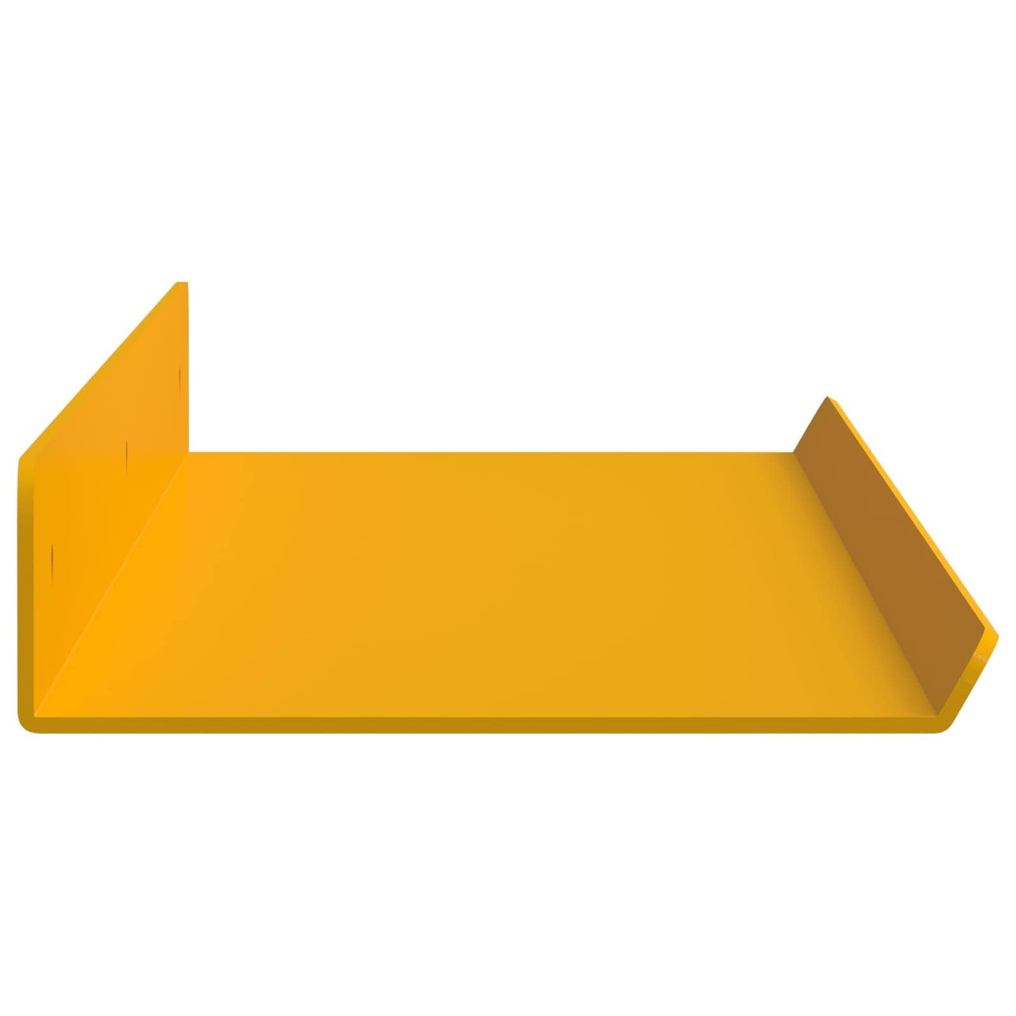 vidaXL Floating Shelf 4 pcs Mustard Yellow 60 x 8.5 x 2.5 cm Steel
