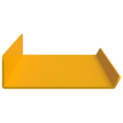 vidaXL Floating Shelf 4 pcs Mustard Yellow 60 x 8.5 x 2.5 cm Steel