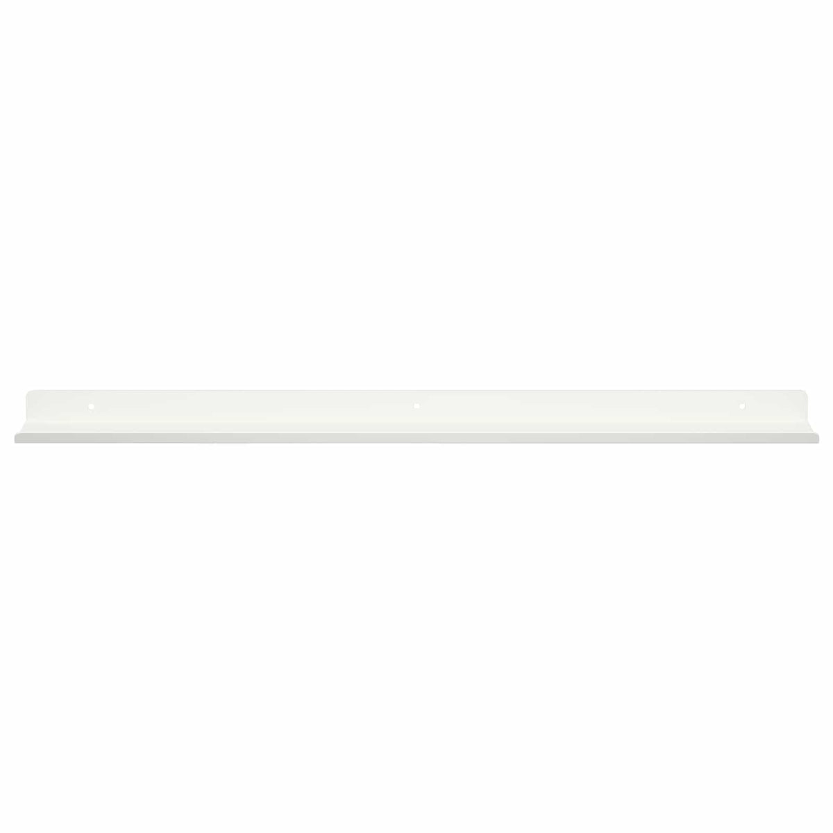 vidaXL Floating Shelf 2 pcs White 60 x 8.5 x 2.5 cm Steel