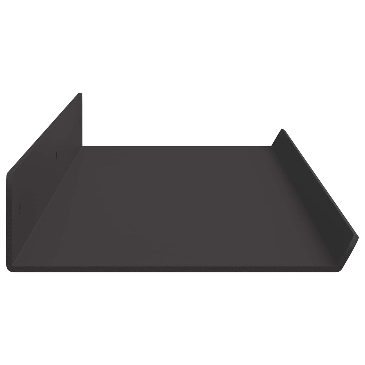 vidaXL Floating Shelf 2 pcs Black 80 x 9 x 2.5 cm Steel
