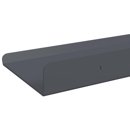 vidaXL Floating Shelf 4 pcs Anthracite 80 x 9 x 2.5 cm Steel