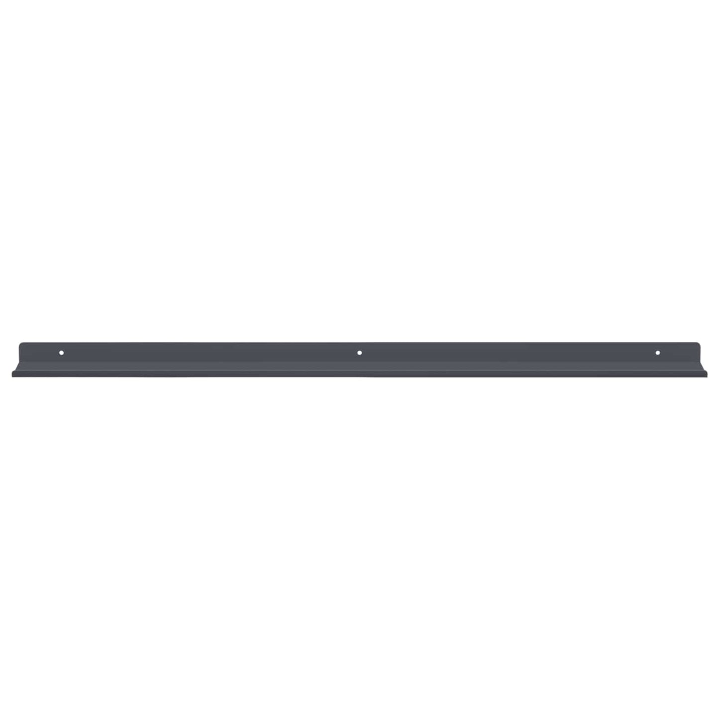 vidaXL Floating Shelf 4 pcs Anthracite 80 x 9 x 2.5 cm Steel