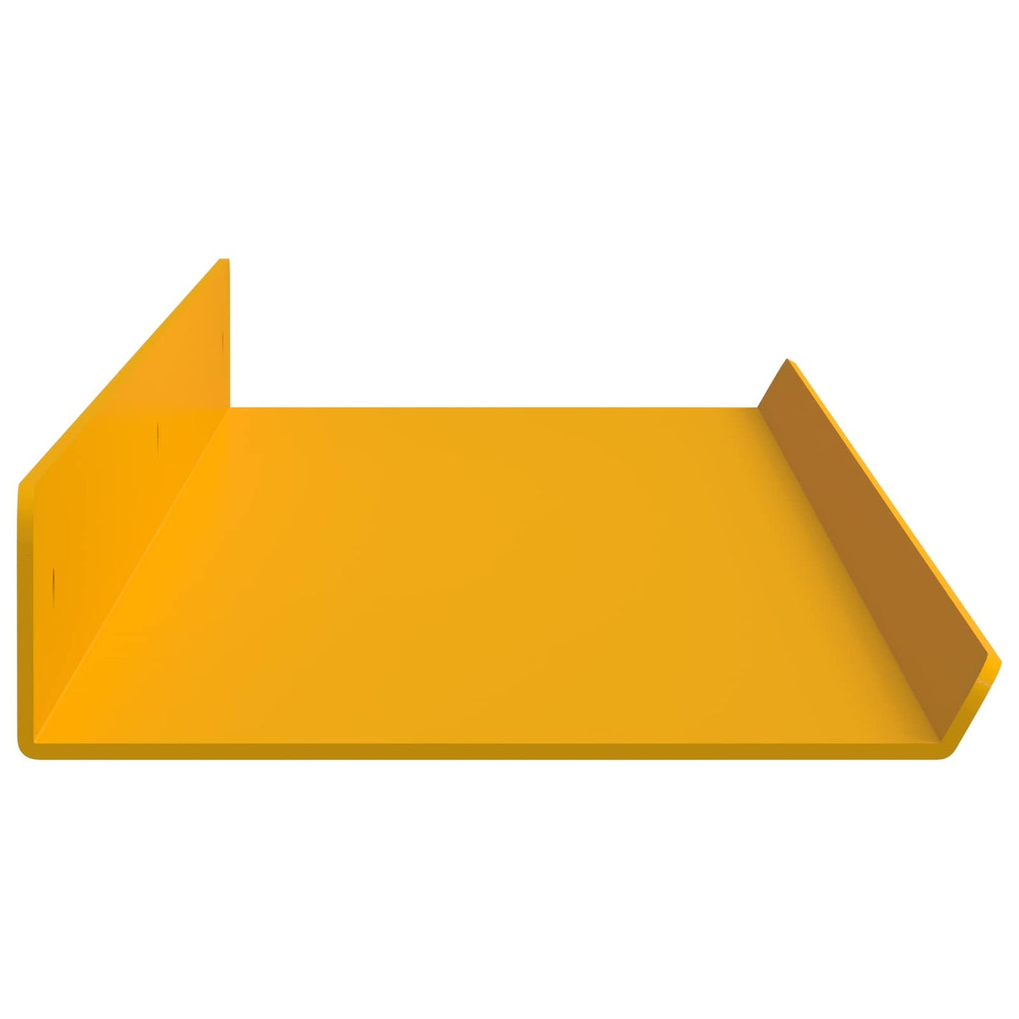 vidaXL Floating Shelf 4 pcs Mustard Yellow 80 x 9 x 2.5 cm Steel