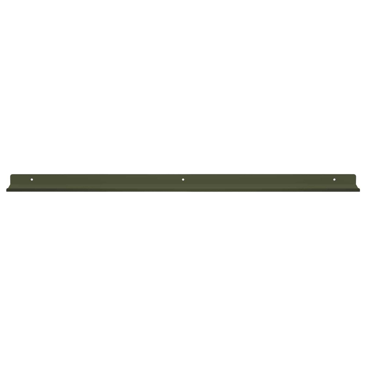 vidaXL Floating Shelf 2 pcs Olive Green 80 x 9 x 2.5 cm Steel