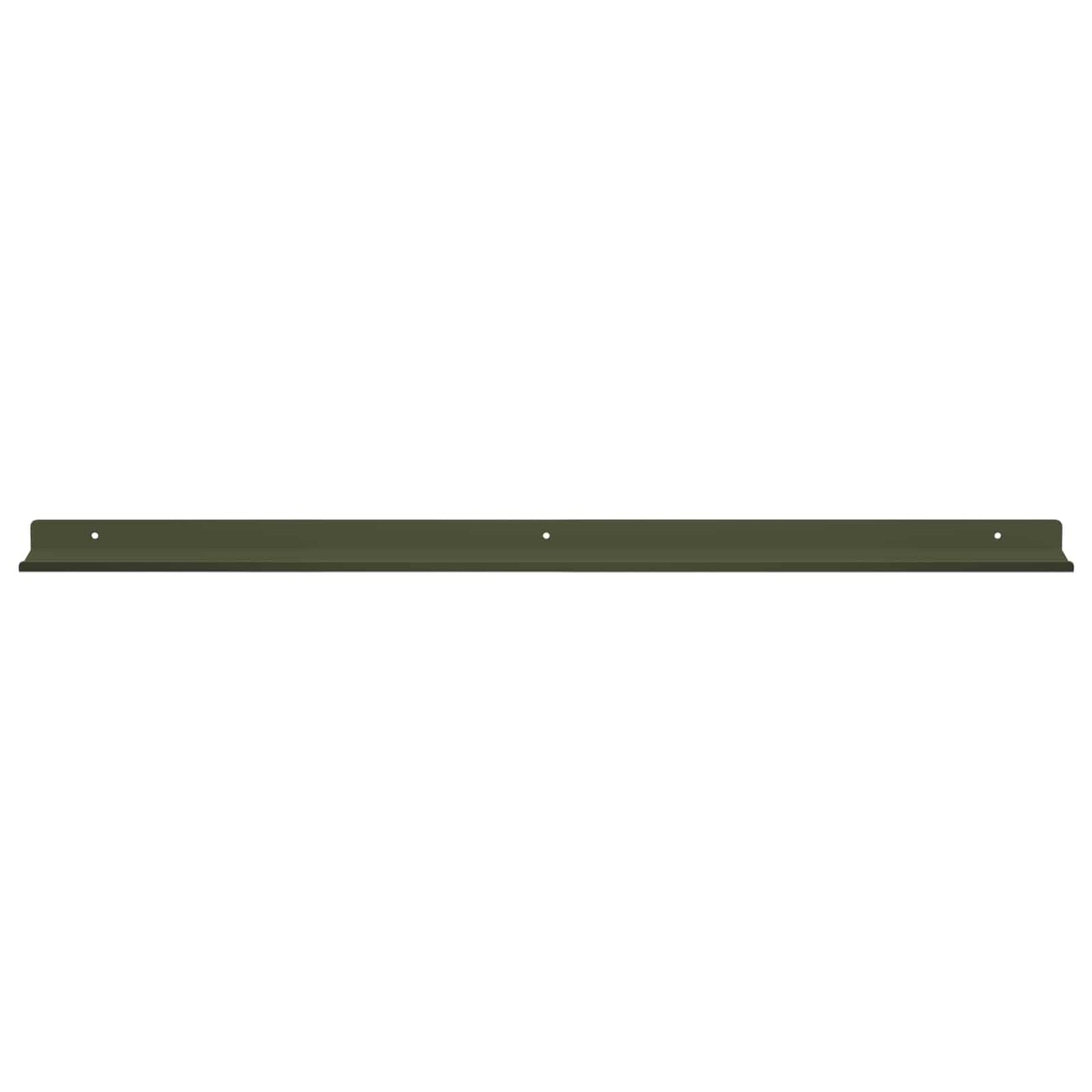 vidaXL Floating Shelf 4 pcs Olive Green 80 x 9 x 2.5 cm Steel