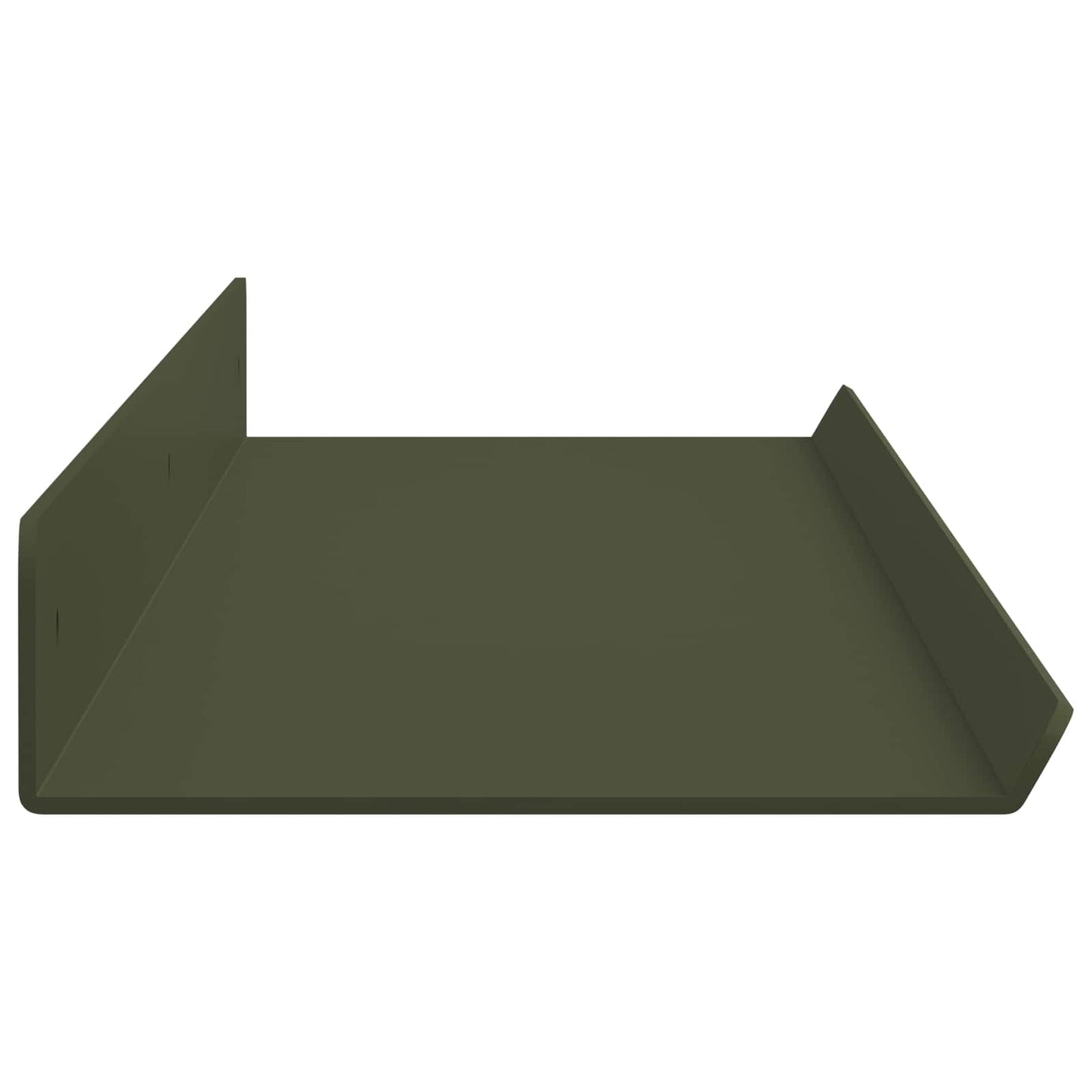 vidaXL Floating Shelf 4 pcs Olive Green 80 x 9 x 2.5 cm Steel