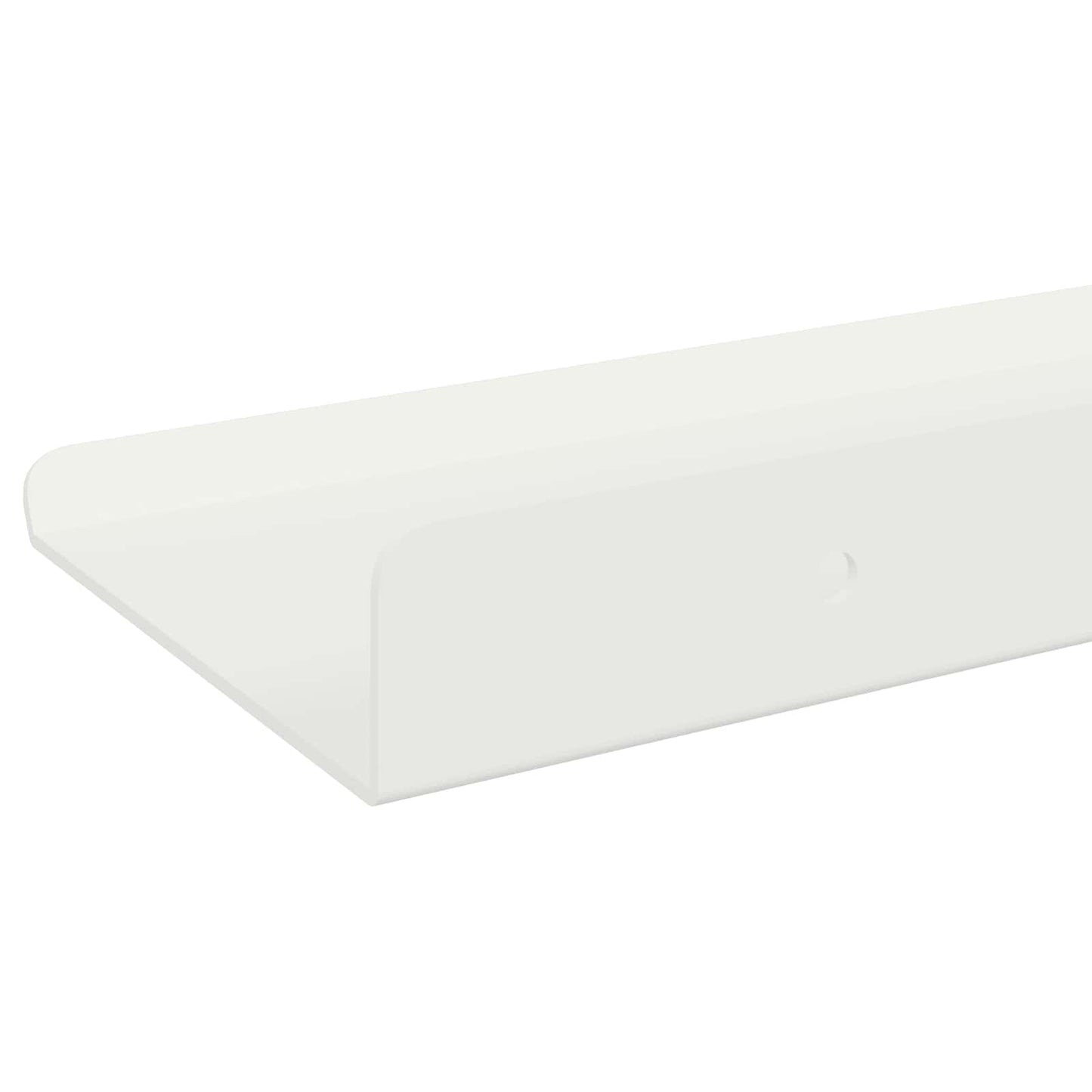 vidaXL Floating Shelf Wall-mounted 4 pcs White 80 x 9 x 2.5 cm Steel