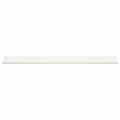 vidaXL Floating Shelf Wall-mounted 4 pcs White 80 x 9 x 2.5 cm Steel