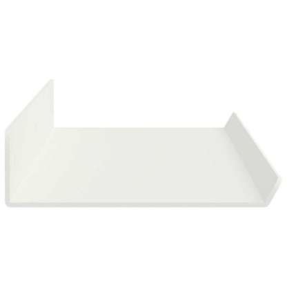 vidaXL Floating Shelf Wall-mounted 4 pcs White 80 x 9 x 2.5 cm Steel