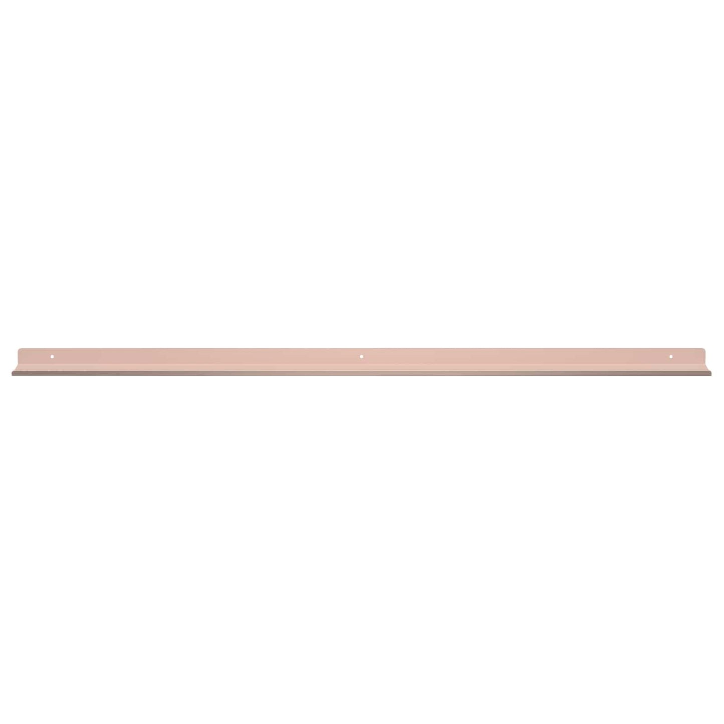 vidaXL Floating Shelf Wall-mounted 2 pcs Pink 100 x 9 x 2.5 cm Steel