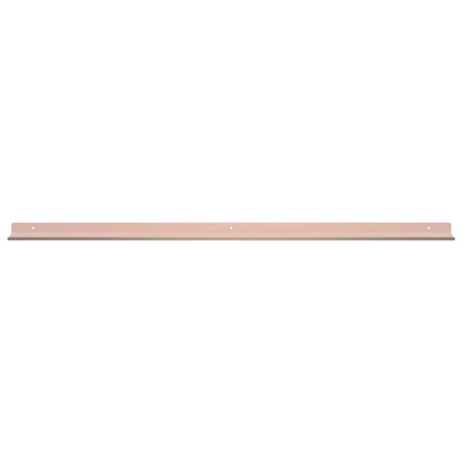 vidaXL Floating Shelf Wall-mounted 2 pcs Pink 100 x 9 x 2.5 cm Steel