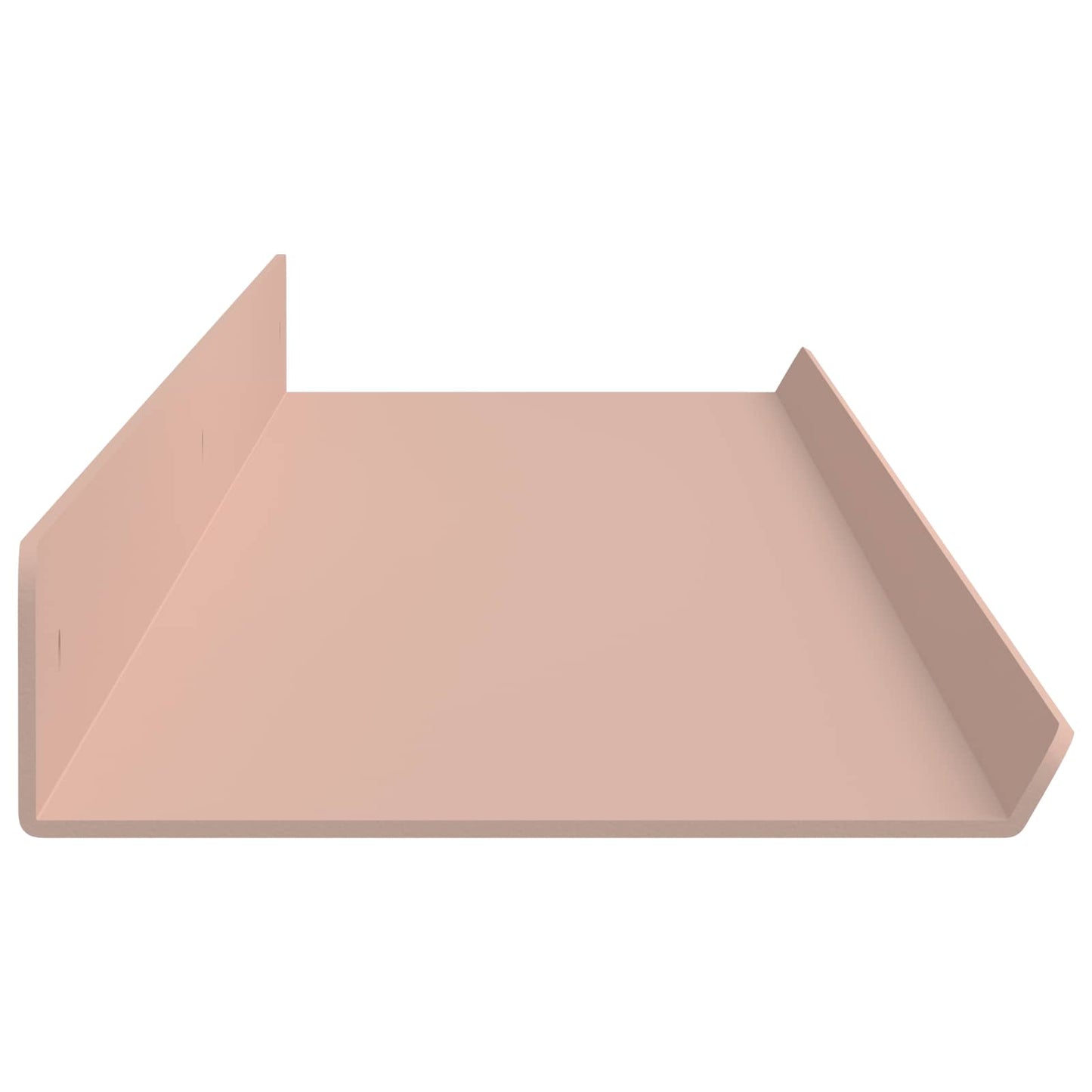 vidaXL Floating Shelf Wall-mounted 2 pcs Pink 100 x 9 x 2.5 cm Steel