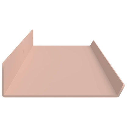 vidaXL Floating Shelf Wall-mounted 2 pcs Pink 100 x 9 x 2.5 cm Steel