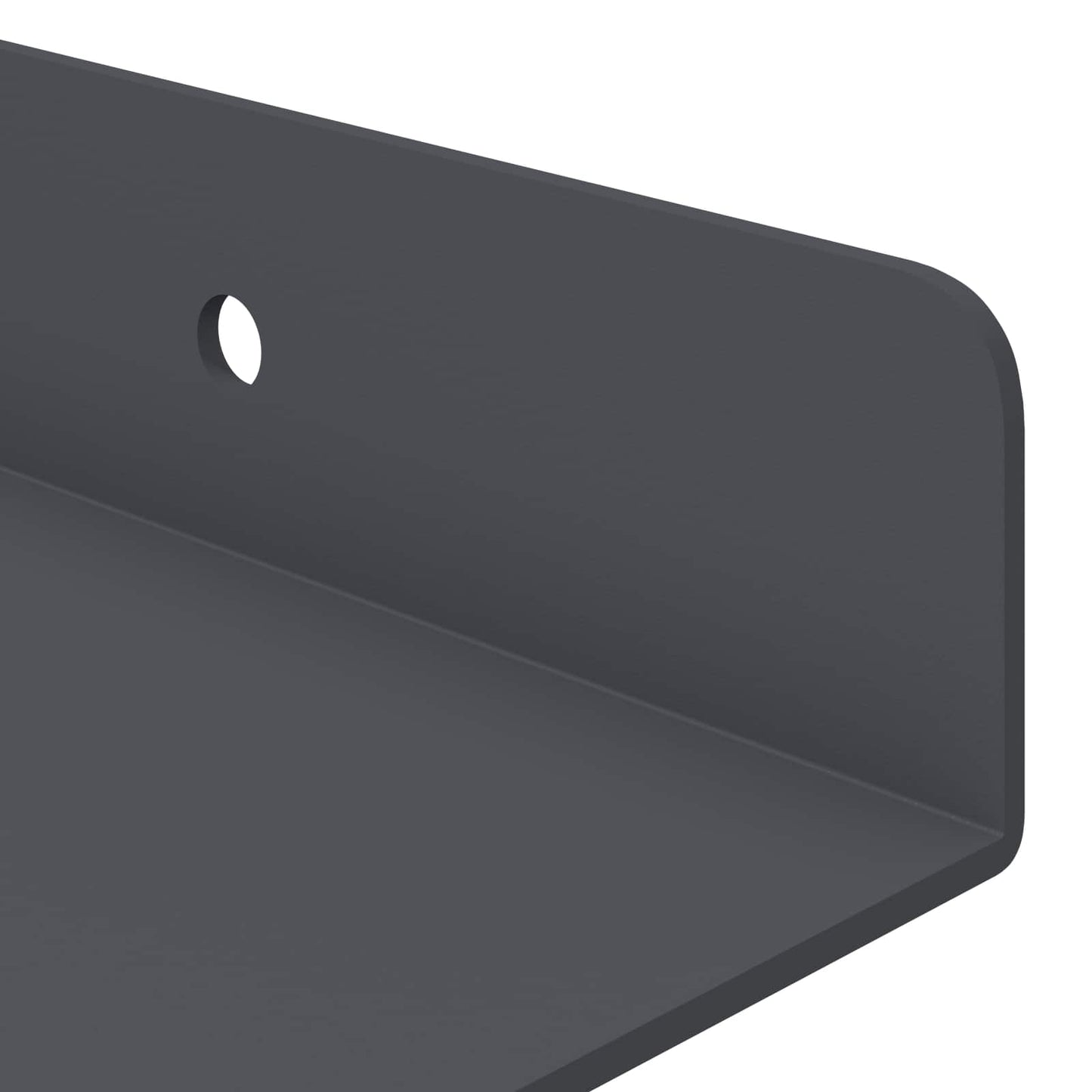vidaXL Floating Shelf 2 pcs Anthracite 100 x 9 x 2.5 cm Steel